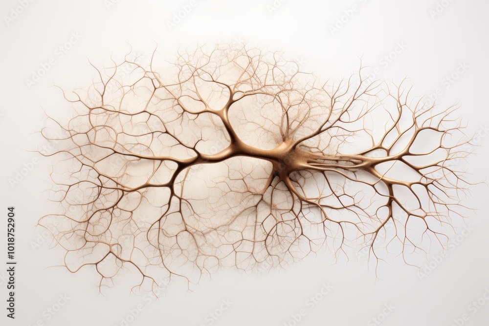 Aufkleber craft a mesmerizing depiction of the process of new neuron formation from an aerial viewpoint, illus