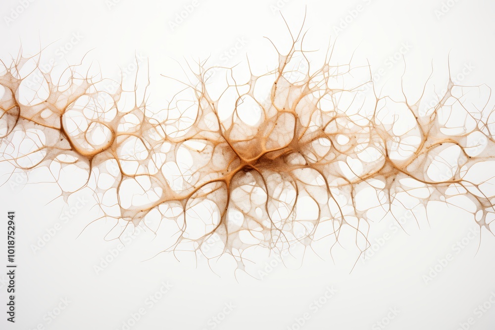 Aufkleber craft a mesmerizing depiction of the process of new neuron formation from an aerial viewpoint, illus