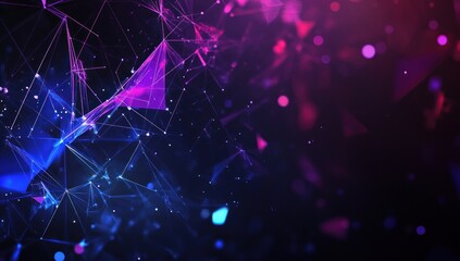 Abstract Purple and Blue Geometric Background