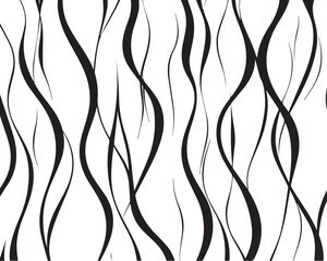 Abstract line seamless pattern silhouette vector