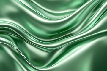 Obraz premium Luxurious Emerald Green Satin Background Texture