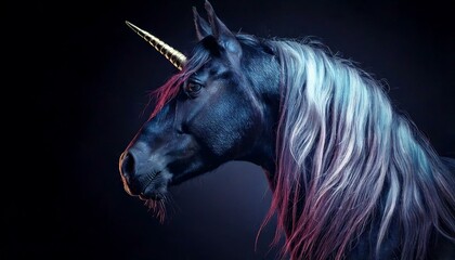 unicornio dark fantasy