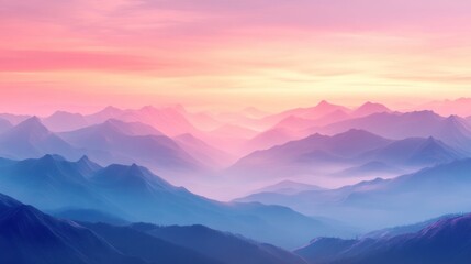 Misty Mountain Sunrise