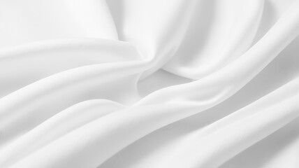 White satin silk texture wrinkled background. 