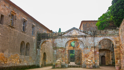 Fototapeta premium Fontfroide Abbey or Abbaye de Fontfroide