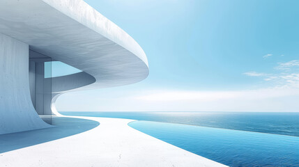 villa on the cliffside, future setting