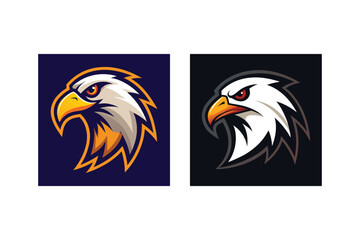 head of an eagle logo vector art