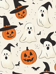 Halloween concept pattern 