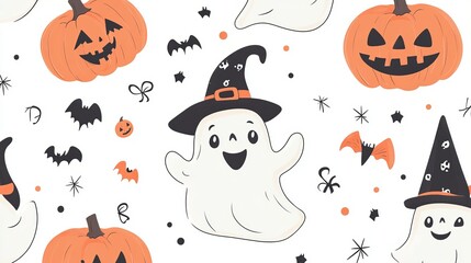 Halloween concept pattern 