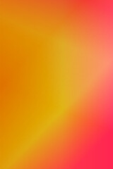 Soft curves and textured layers abstract flowing fabric-like shapes in a colorful transition from yellow to red. Calm photo collages with gradient.