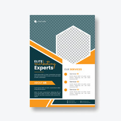 Creative and modern corporate business flyer or Brochure cover Template vector design with colorful business proposal