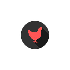 Chicken icon isolated on transparent background
