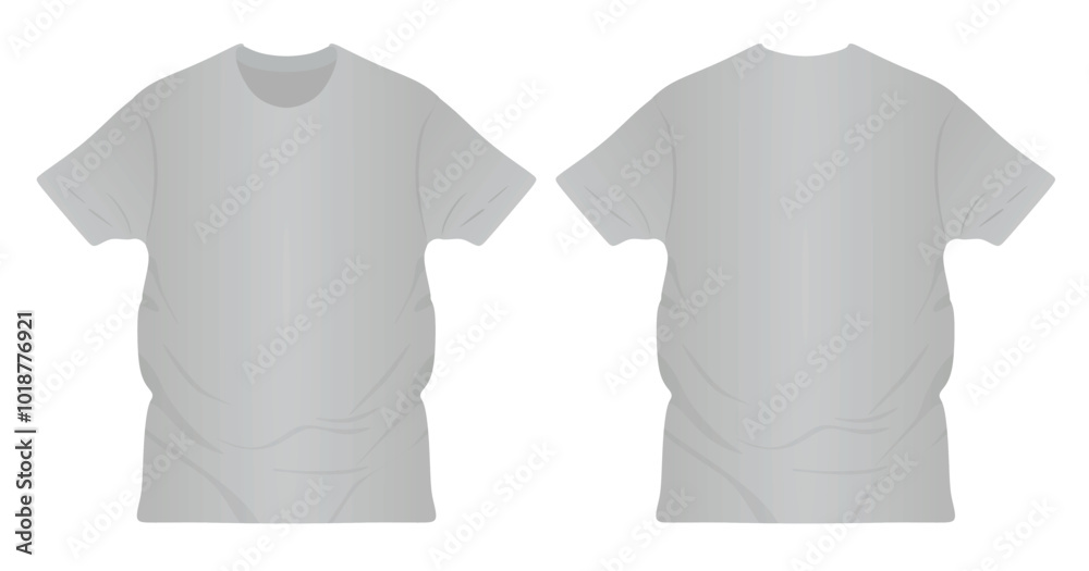 Canvas Prints Grey t shirt. vector illustration