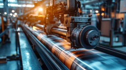 Obraz premium Industrial Printing Press