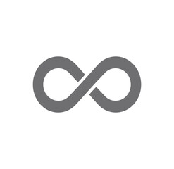 Infinity symbol vector illustration forever