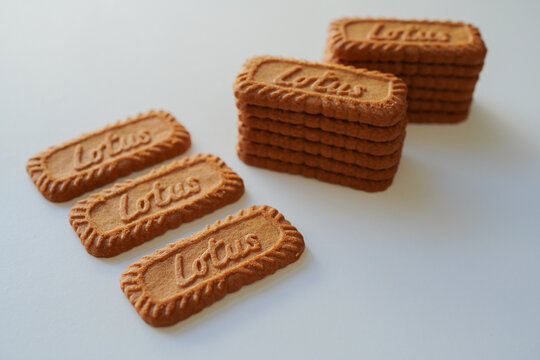 Lotus Biscoff , Belgium cookies with caramel flavor that go well with coffee