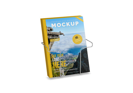 Magazine Holder Mockup