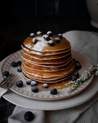stack of pancakes on a plate