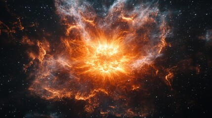 Fototapeta premium Cosmic Explosion in the Nebula
