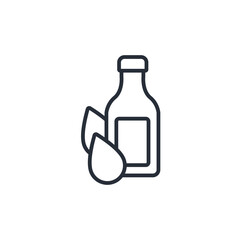 Bottle icon. vector.Editable stroke.linear style sign for use web design,logo.Symbol illustration.