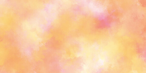 abstract watercolor background with pink and yellow color. Orange retro vinttege grunge wall concrete texture,	abstract Grunge colorful distressed texture background, 
