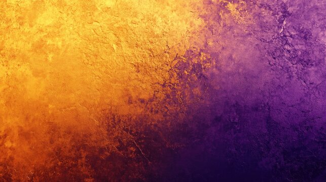 A vibrant orange and purple color scheme in a close-up shot