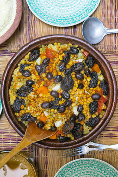Couscous with Dried Fruits and Vegetables