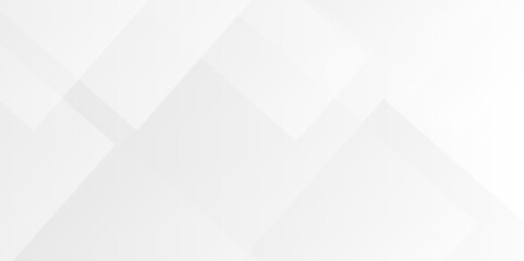White and gray overlap triangle geometric technology pattern. minimal rectangle randomly arranged white lines transparent web square background layers. overlapping presentation design.