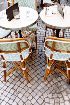 Chairs and table in Paris
