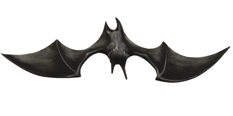 Scary Spooky Bat isolated on a Transparent Background