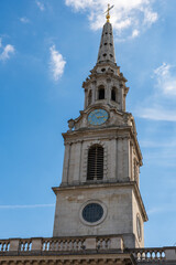 Fototapeta premium London, St. Martin-in-the-Fields, church at Trafalgar Square in the city of London