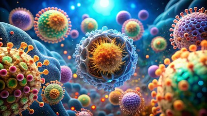 High-Resolution Illustration of Endocytosis Process in Cellular Biology with Membrane Dynamics