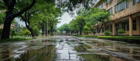 Nature After Rain by School