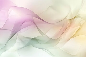 Fototapeta premium Abstract Background with Wavy Lines in Soft Pastel Colors