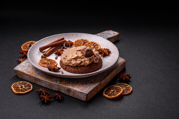 Sweet oatmeal cookies with buttercream or peanut butter