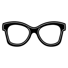 fashion accessories eyeglasses silhouette vector