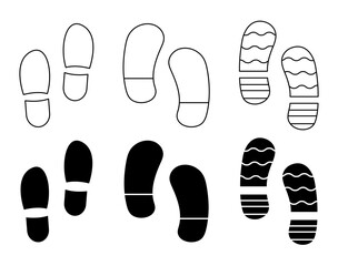 Footprint Icon Set