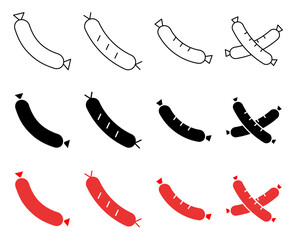 Sausage Icon Set