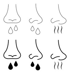Runny Nose Icon Set