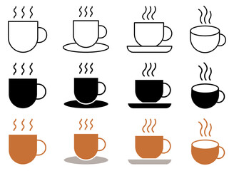 Coffee Cup Icon Set