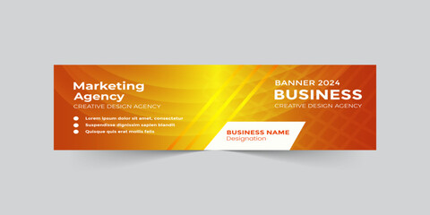 Digital marketing agency design Banner background modern Web template