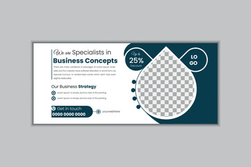 Creative Digital Facebook cover design template