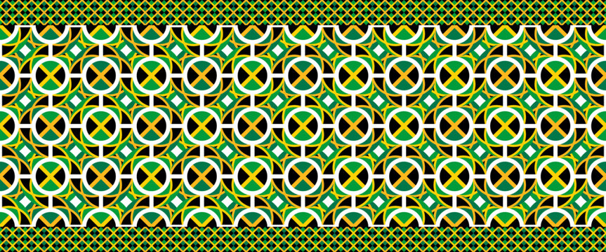 jamaican pattern. mandala background. geometric texture for decoration. vector illustration