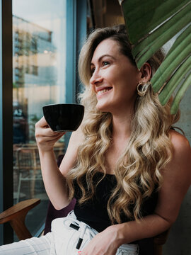 Woman Taking a Break from Work