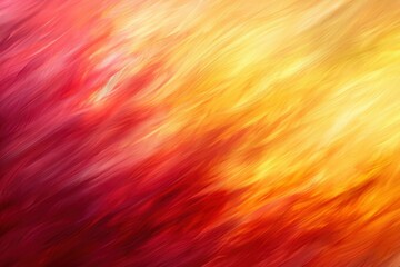 Abstract Background with Diagonal Red and Yellow Brushstrokes