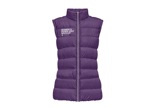 Womens Down Vest Mockup