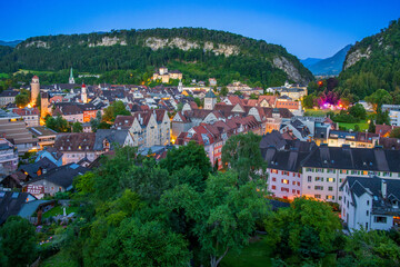 Obraz premium City of Feldkirch in the State of Vorarlberg, Austria.