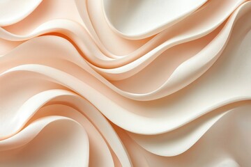 Obraz premium Abstract Swirling Pattern of Light Peach and White Colors
