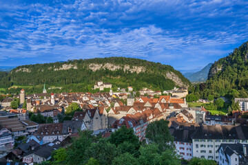 Fototapeta premium City of Feldkirch in the State of Vorarlberg, Austria.