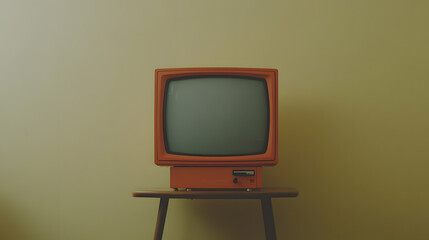 Vintage Television on a Table | Retro TV Set from the Past in a Nostalgic Home Decor Setting